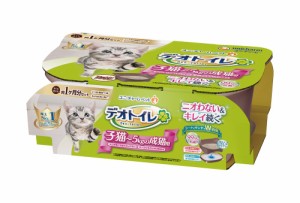 ユニ・チャーム デオトイレ 子猫〜5kgの成猫用本体セット ツートンブラウン ペット用品