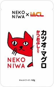 イトウ&カンパニーリミテッド NEKONIWA カツオ・マグロ かつおぶし入り 60g 猫用フード