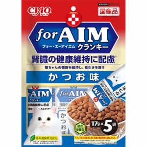 いなばペットフード CIAO forAIMクランキー かつお味 17g×5袋 猫用フード