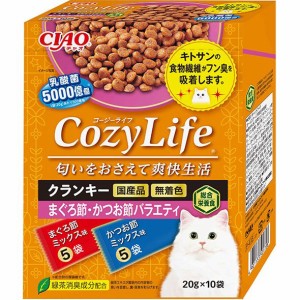 いなばペットフード CIAO CozyLifeBOX クランキーまぐろ節・かつお節バラエティ 20g×10袋 猫用フード