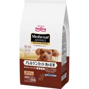 （まとめ買い）ペットライン メディコートアドバンス アレルゲンカット 魚＆お米 1歳から 2.5kg(500g×5) 犬用フード 〔×3〕