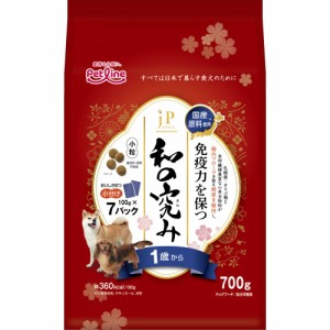 ペットライン JPスタイル和の究み 小粒 1歳から 700g(100g×7) 犬用フード