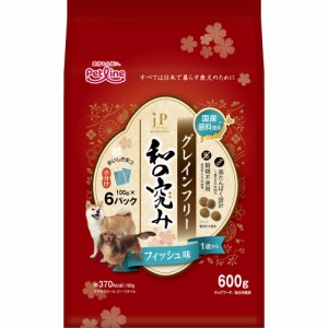 ペットライン JPスタイル和の究み 小粒 グレインフリー フィッシュ味 1歳から 600g(100g×6) 犬用フード