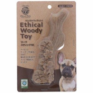 アドメイト エシカルメイト ウッディトイ リーフスティック M 犬用玩具