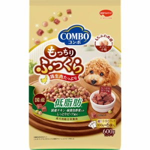 （まとめ買い）日本ペットフード コンボ ドッグ もっちりふっくら 低脂肪 600g(100g×6) 犬用フード 〔×5〕