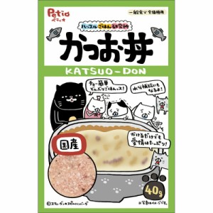 （まとめ買い）ペティオ ハッスルごはん研究所 キャット かつお丼 40g 猫用おやつ 〔×30〕