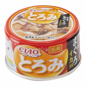 （まとめ買い）いなばペットフード CIAO とろみ ささみ・まぐろ イカ入り 80g A-53 猫用フード 〔×24〕