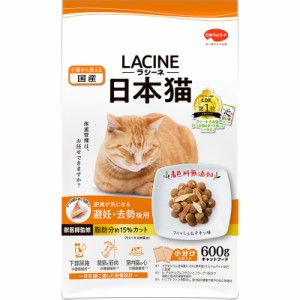 （まとめ買い）日本ペットフード ラシーネ 肥満が気になる日本猫 600g 猫用フード 〔×5〕