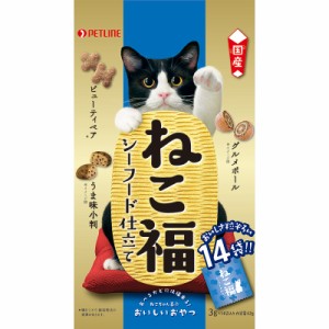 ペットライン ねこ福 シーフード仕立て 42g (3g×14袋) 猫用おやつ