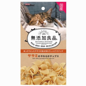 （まとめ買い）キャティーマン 無添加良品 ササミのやわらかチップス 40g 猫用おやつ 〔×18〕