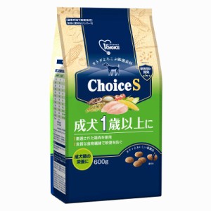 アース・ペット ファーストチョイス choiceS 成犬1歳以上に 600g 犬用フード