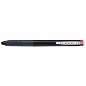 （まとめ買い）パイロット スーパーグリップG4 4色ボールペン 0.7mm 細字 ブラック BKSG-35F-B 〔10本セット〕