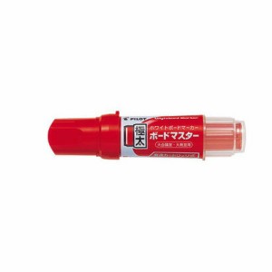 （まとめ買い）パイロット ホワイトボードマーカー ボードマスター 極太 5.0〜12mm レッド WMBM-25J-R 〔10本セット〕