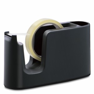 （まとめ買い）プラス テープカッター テープ交換簡単 ブラック TC-401 〔3個セット〕