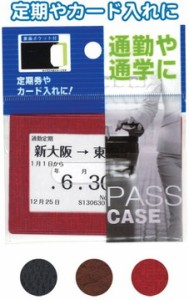 多収納パスケース(裏面ポケット付) 【まとめ買い12個セット】 24-105