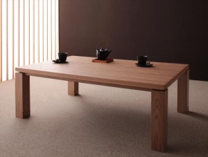 天然木アッシュ材　和モダンデザインこたつテーブル【CALORE】カローレ 長方形（120×80） ナチュラルアッシュ