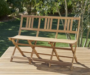 天然木ガーデンファニチャー 〔Efica〕 ガーデンベンチのみ（3Pサイズ） 単品販売 アカシアナチュラル