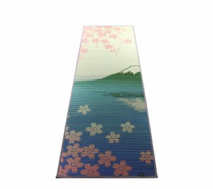 11柄から選べる デザイン国産畳ヨガマット SAKURA富士 60×180cm SAKURA富士