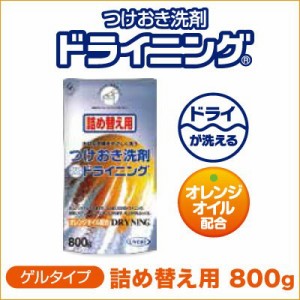 ドライクリーニング専用洗剤 つけおき洗剤　ドライニング（詰め替え用）800g