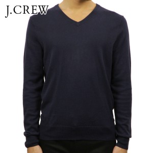 ジェイクルー セーター メンズ 正規品 J.CREW COTTON-CASHMERE V-NECK SWEATER ネイビー D20S30