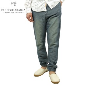 スコッチアンドソーダ SCOTCH＆SODA 正規販売店 メンズ ロングパンツ チノ Drop crotch chino pant elast