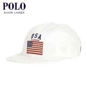 ポロ ラルフローレン POLO RALPH LAUREN 正規品 帽子 キャップ USA Flag Hat ホワイト D00S20 父の日 プレゼント ラッピング