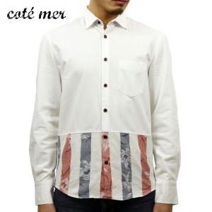 コートメール Cotemer 正規販売店 メンズ シャツ SHIRT SH-S13-014 WHITE-RED D15S25