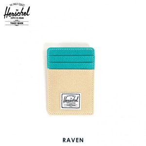 ハーシェル カードケース 正規販売店 Herschel Supply ハーシェルサプライ 10048-00016-OS Raven Khaki/Teal カードホルダー D15S25