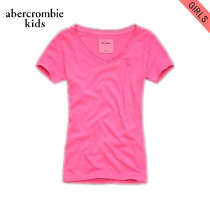 アバクロキッズ Tシャツ 子供服 正規品 AbercrombieKids 半袖Tシャツ easy fit theresa tee PINK D20S30 父の日 プレゼント ラッピング