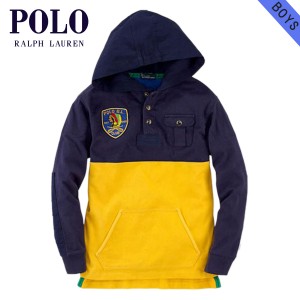 ポロ ラルフローレン キッズ パーカー ボーイズ 子供服 正規品 POLO RALPH LAUREN CHILDREN Cotton Hooded Rugby #18788116 D20S30