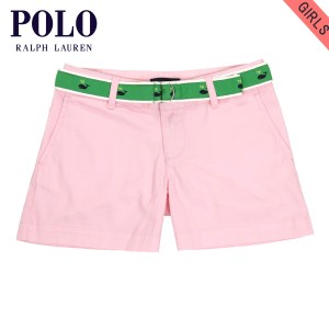 ポロ ラルフローレン キッズ ショートパンツ ガールズ 子供服 正規品 POLO RALPH LAUREN CHILDREN ボトムス Chino Short #18123076 ベル