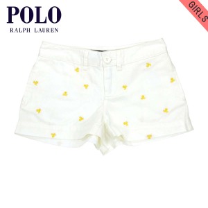 ポロ ラルフローレン キッズ ショートパンツ ガールズ 子供服 正規品 POLO RALPH LAUREN CHILDREN ボトムス Embroidered Chino Short #18