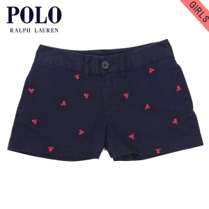 ポロ ラルフローレン キッズ ショートパンツ ガールズ 子供服 正規品 POLO RALPH LAUREN CHILDREN ボトムス Embroidered Chino Short #18