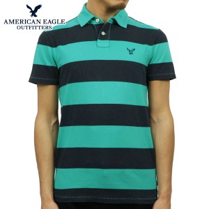 アメリカンイーグル ポロシャツ メンズ 正規品 AMERICAN EAGLE 半袖ポロシャツ AE Striped Jersey Polo 2165-7192