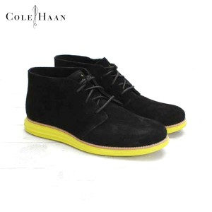 コールハーン COLE HAAN 正規品 正規品 チャッカブーツ LUNARGRAND CHUKKA C11185 BLACK SUEDE/VOLT BLACK D15S25 父の日 プレゼント ラ