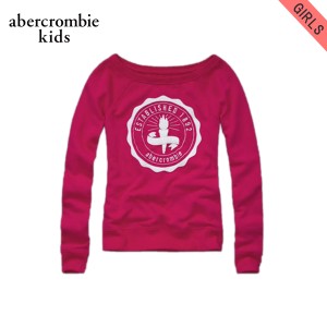 アバクロキッズ スウェット ガールズ 子供服 正規品 AbercrombieKids トレーナー brieann sweatshirt HOT PINK D20S30 父の日 プレゼント