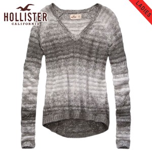 ホリスター セーター レディース 正規品 HOLLISTER Vネックセーター Pacific V Neck Sweater GREY D25S35 父の日 プレゼント ラッピング