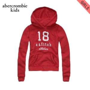 アバクロキッズ パーカー ガールズ 子供服 正規品 AbercrombieKids プルオーバーパーカー brenna hoodie RED D30S4 父の日 プレゼント ラ