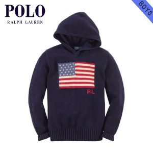 ポロ ラルフローレン キッズ パーカー ボーイズ 子供服 正規品 POLO RALPH LAUREN CHILDREN Hooded Flag Sweater #22 父の日 プレゼント 