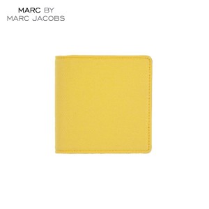 マークジェイコブス MARCJACOBS 正規品 財布 Laminated Twill Jacobs Square Billfold YELL