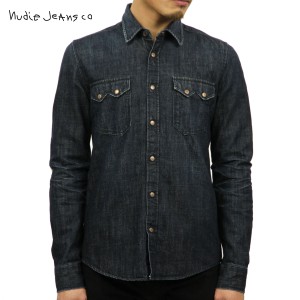 ヌーディージーンズ ジャケット メンズ 正規販売店 Nudie Jeans アウター デニムシャツ Gusten 140091 REPAIR MEDIUM CONTRAST LIGHT DAM