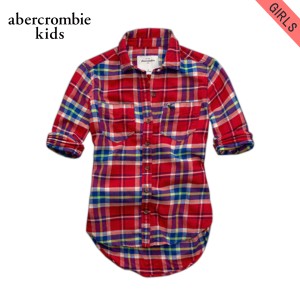 アバクロキッズ シャツ ガールズ 子供服 正規品 AbercrombieKids 長袖シャツ cozy flannel shirt easy fit D20S30