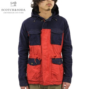 スコッチアンドソーダ ジャケット メンズ 正規販売店 SCOTCH＆SODA アウター フードジャケット Coated Canvas Short Parka Jacket 30320 