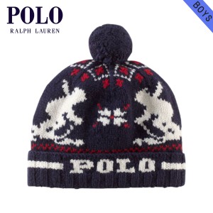 ポロ ラルフローレン キッズ POLO RALPH LAUREN CHILDREN 正規品 子供服 ボーイズ 帽子キャップ Cotton Big Pony Skull Cap #23946916 D2