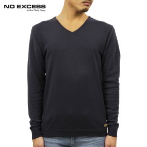 ノーエクセス セーター メンズ 正規販売店 NO EXCESS Vネックセーター Pullover V-Neck Fine Knit 1 ply nylon 230105 78 D15S25