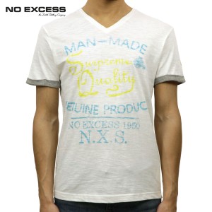 【ポイント10倍 9/18 10:00〜9/25 9:59】 ノーエクセス Tシャツ 正規販売店 NO EXCESS 半袖Tシャツ VネックTシャツ シャツ T-shirt s/sl 