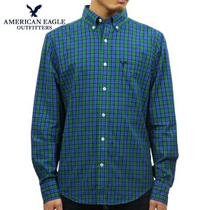 アメリカンイーグル シャツ メンズ 正規品 AMERICAN EAGLE 長袖シャツ BUTTON DOWN SHIRT 0513-8692 D20S 父の日 プレゼント ラッピング