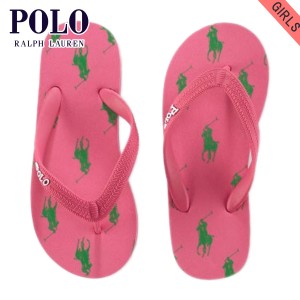 ポロ ラルフローレン キッズ サンダル ガールズ 子供服 正規品 POLO RALPH LAUREN CHILDREN Amino Flip-Flop #16512226 D20S30