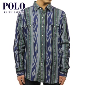 ポロ ラルフローレン シャツ メンズ 正規品 POLO RALPH LAUREN 長袖シャツ Custom-Fit Ikat Western Shirt D20S30