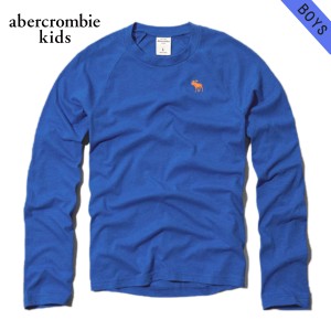 アバクロキッズ Tシャツ ロンT ボーイズ 子供服 正規品 AbercrombieKids 長袖Tシャツ crew long sleeve tee 224-663-0338-026 D20S30